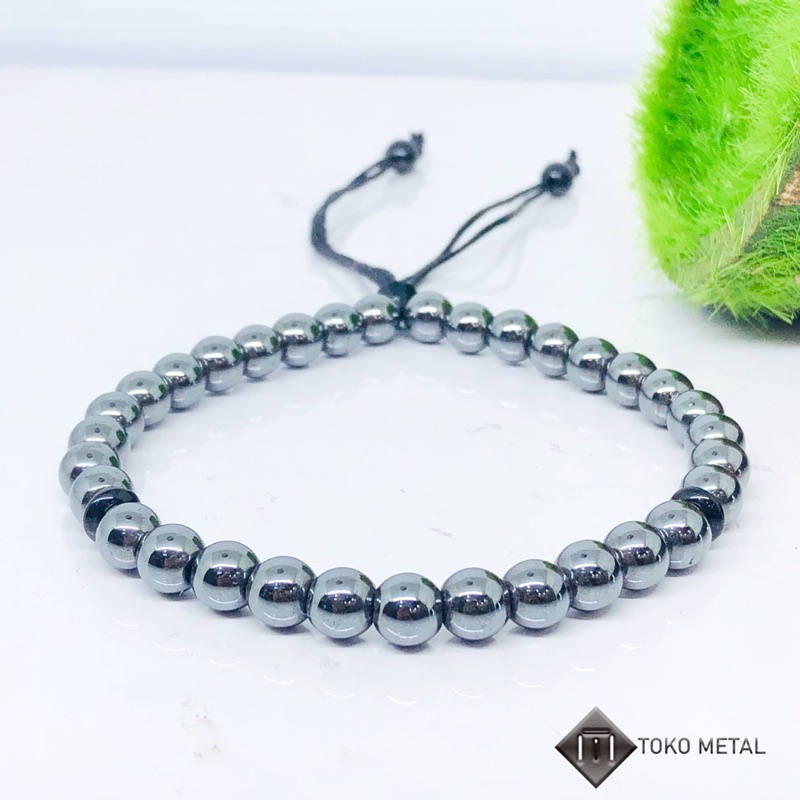 Gelang Tasbih Blustin Kotak/Bulat 33 Butir 6 mm [ Toko Metal ]