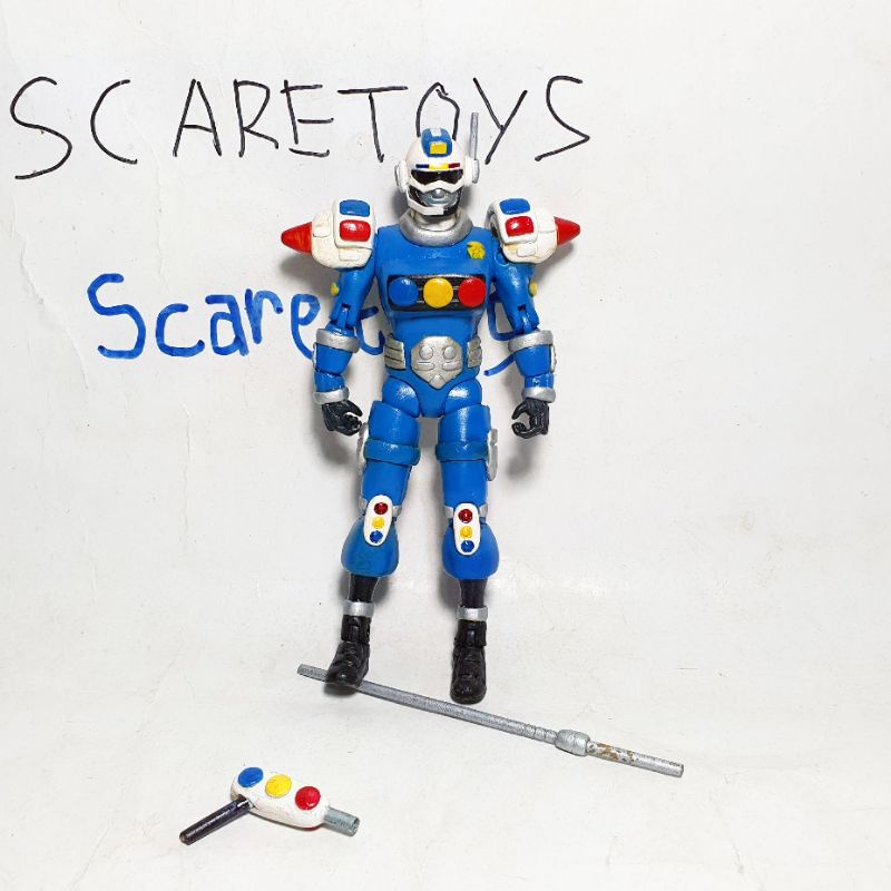 Shf custom Power Rangers turbo blue senturion - sentai Carranger signal man