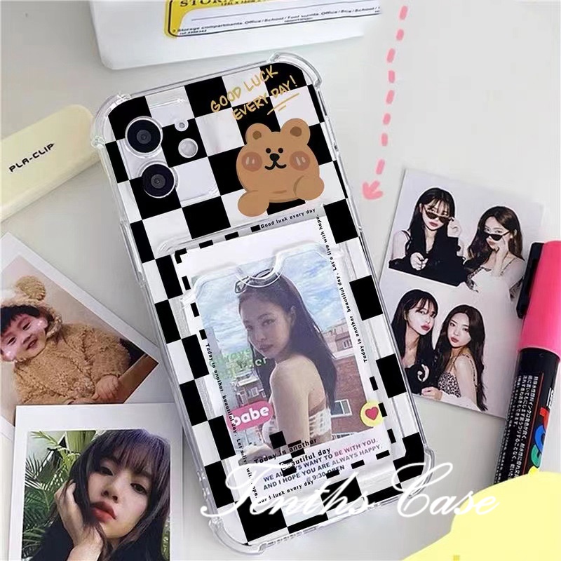 Realme C55 C35 C31 C30 C12 C21 C20 C20A C11 10 9Pro+8i C15 5 5i 5s 6i Kotak Tempat Kartu Phone Case Soft Clear Cover