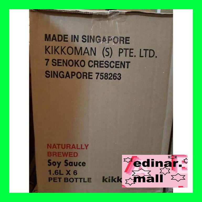 

50Siusbu Kikkoman Soy Sauce 1.6 / 1,6 / Liter Ltr Lt L Bud050S