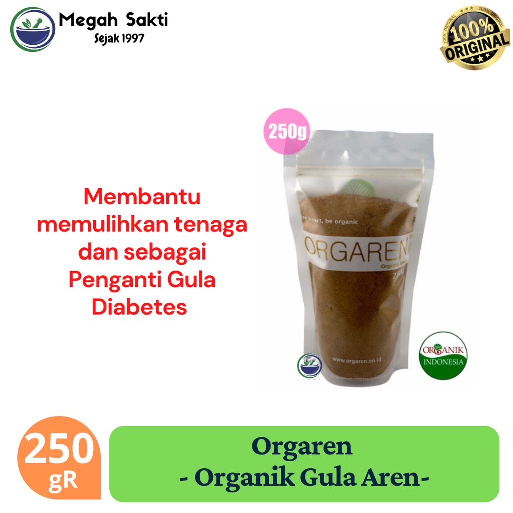 

ORGAREN ( Organic Gula Aren ) / Penganti Gula Diabetes 250 gR