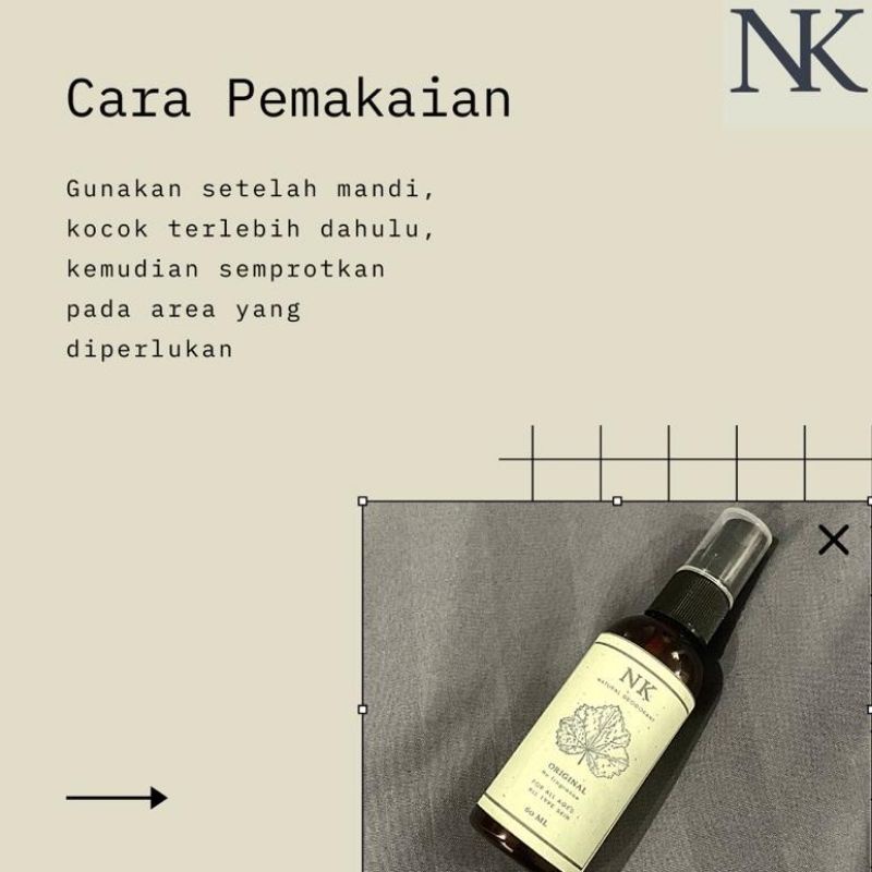 ADY78 NK Natural Deodorant Spray Alami