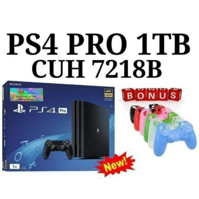 PS4 PRO 1TB CUH 7218B (FREE STICK SILICONE)