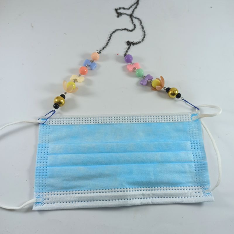 Strap Masker Mask Chain /Rantai Kalung Masker Korea / Tali Kalung Gantungan Masker Manik Mutiara