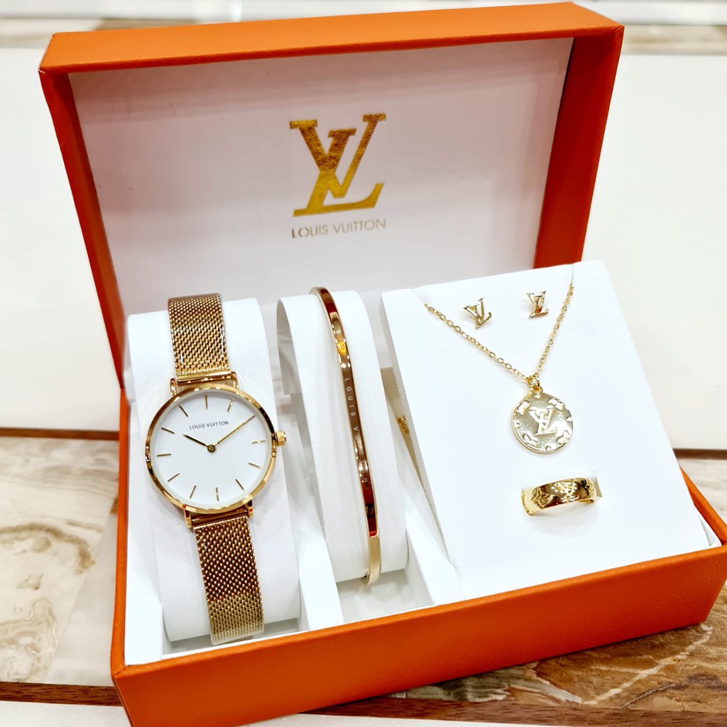 Jam Tangan Wanita LV 2013 PAKET LENGKAP