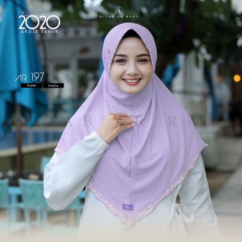 TERLARIS ✔️ Hijab arrafi AR 197 hijab instan  || INAYAHHIJAB-Violet