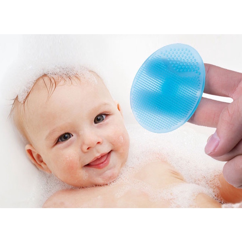 Sikat Mandi Silikon Bayi /  Baby Silicone Bath Brush / Sikat Silikon Kepala / Sikat Keramas Silikon