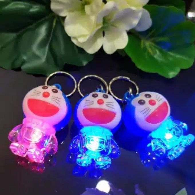 GANTUNGAN KUNCI DORAEMON LED / GANTUNGAN LED DORAEMON / KEY CHAIN