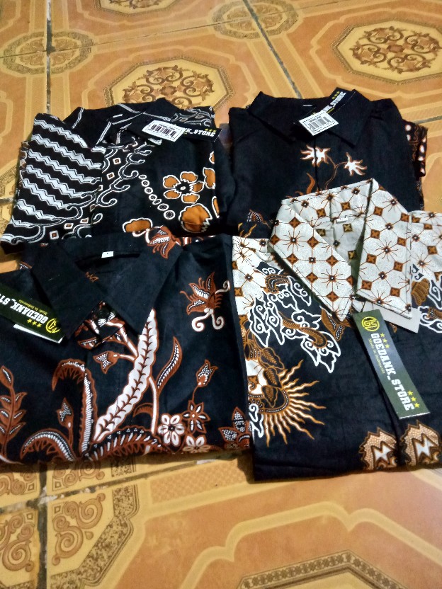 Goedank Store Hrb026 Kenongo Hem Kemeja Batik Pria Katun Primis Premium Halus M L Xl Xxl