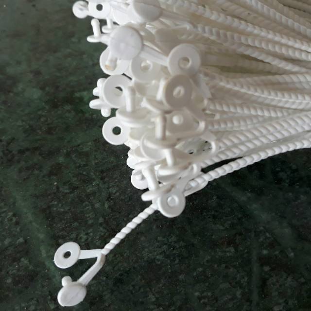 

Tali plintir putih tali pegangan plastik stp untuk snack
