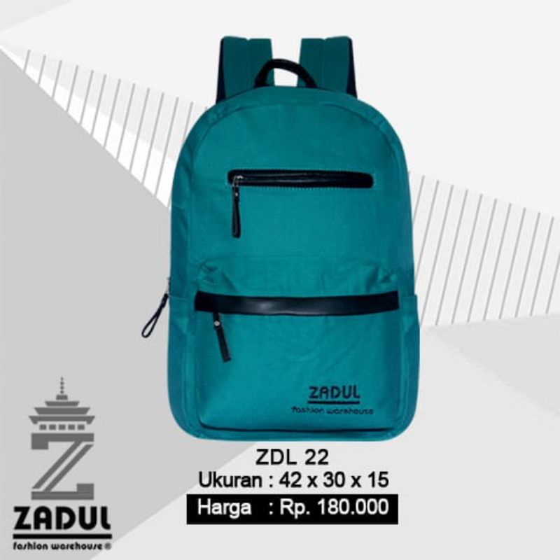 Tas Ransel Laptop kanvas Premium