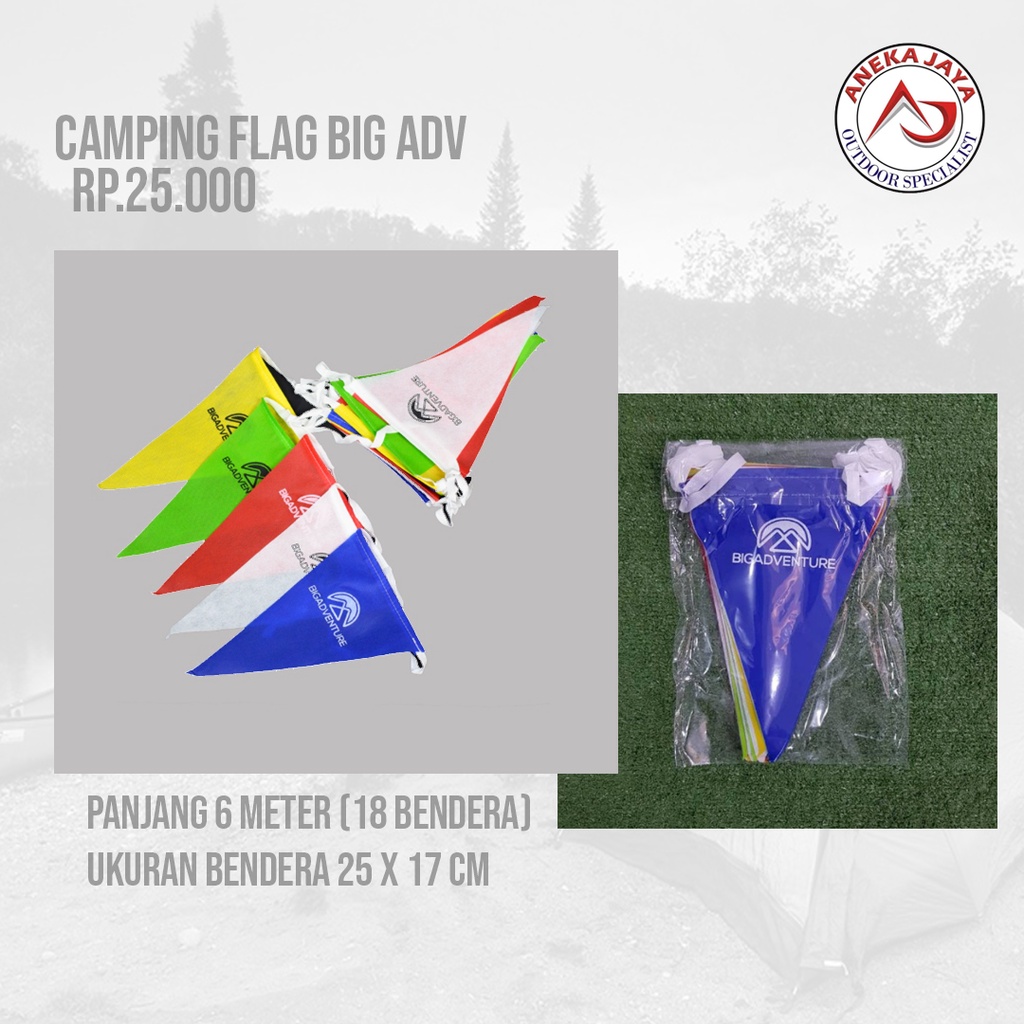 CAMPING FLAG BIG ADVENTURE| BENDERA BIG ADV