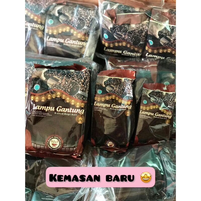 

New Kemasan !! Kopi Bubuk Lampu Gantung !!KOPI BUBUK SOLOK cap TIMBANGAN GANTUNG 160 gram