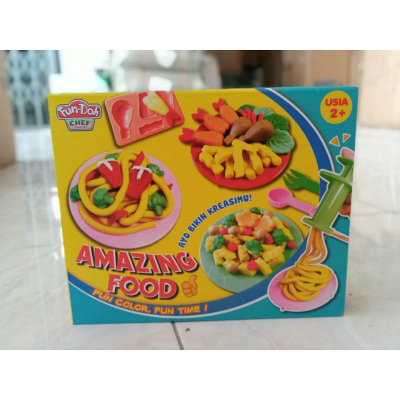 Aneka mainan Fun Doh play dough komplit cetakan sesuai tema Fundoh