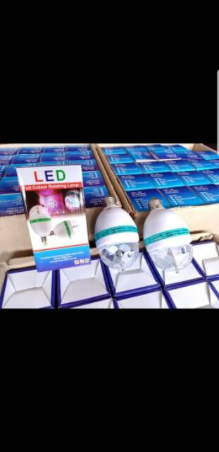 Lampu disco putar rotate full colour mini bar cafe