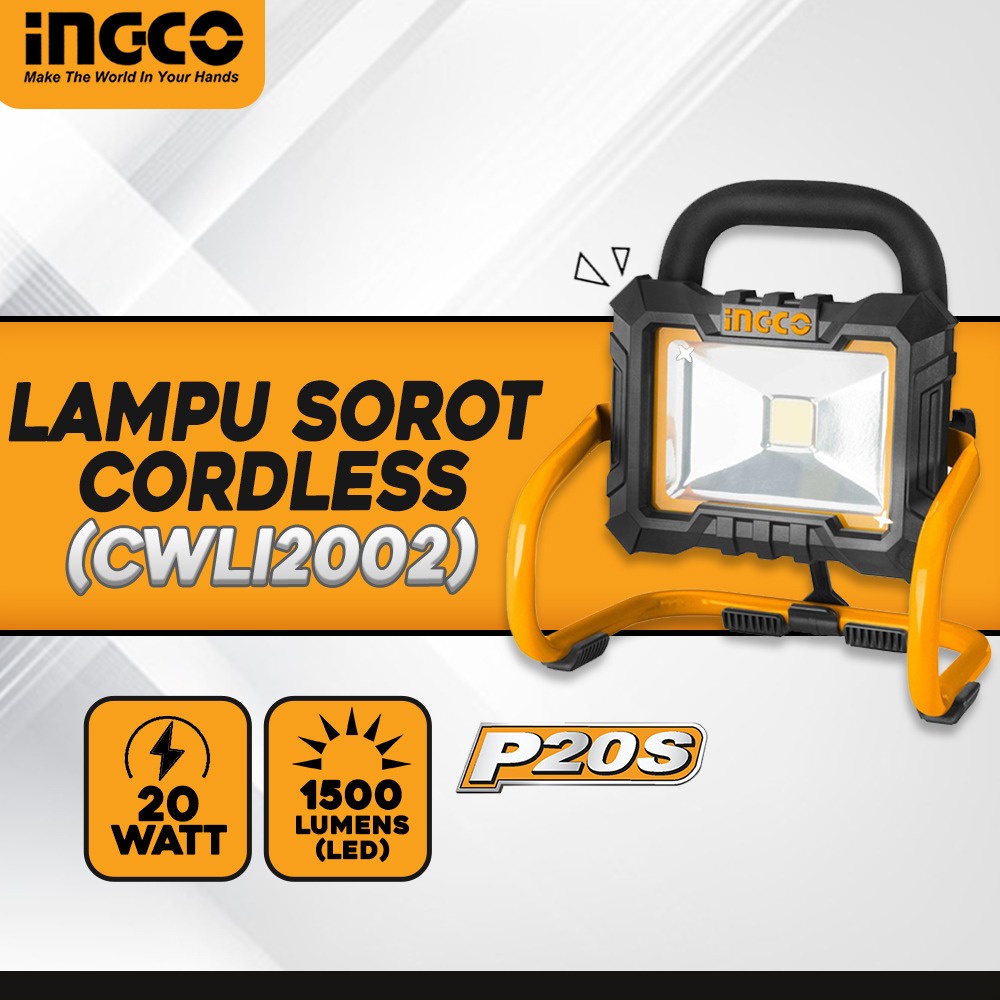 (INGCO) - LAMPU SOROT CORDLESS INGCO CWLI2002