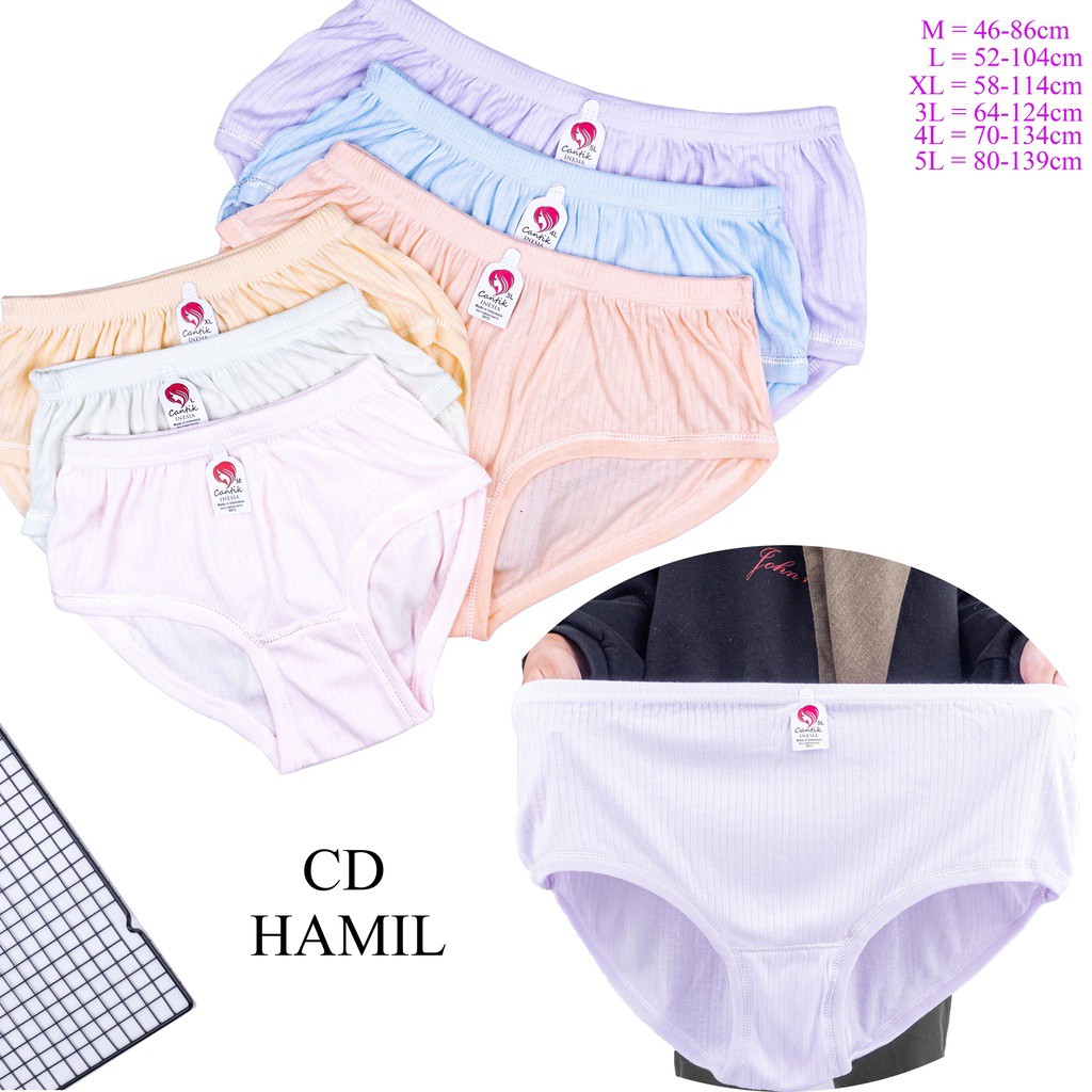 BEE - Celana Dalam Wanita Katun JUMBO SIZE / CD Jumbo / Bisa untuk Ibu HAMIL Inesia S014