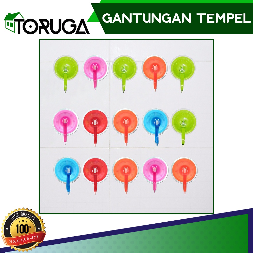 Gantungan Tempel Kait Cantolan Handuk Lap Kamar Mandi Dapur  Hook Suction Vacuum Serbaguna