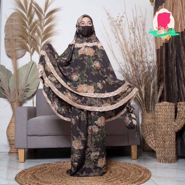 ORIGINAL Mukena Anak Maimunah by Gallery Syarifah Mukena katun adem - REALPIC ORI