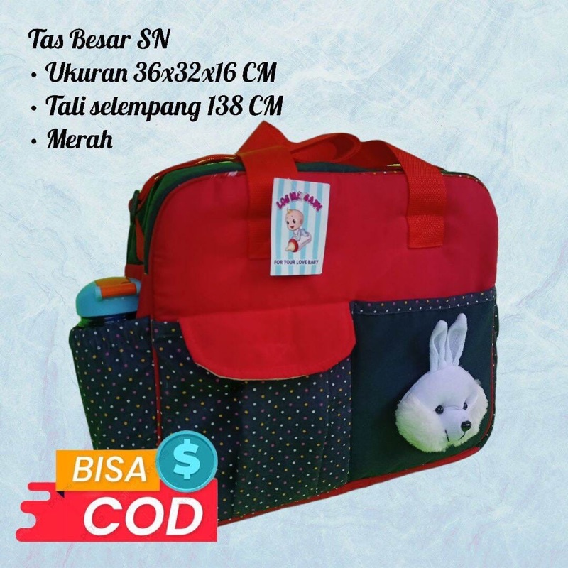 tas slempang bayi besar &amp; gendongan samping bayi satu set