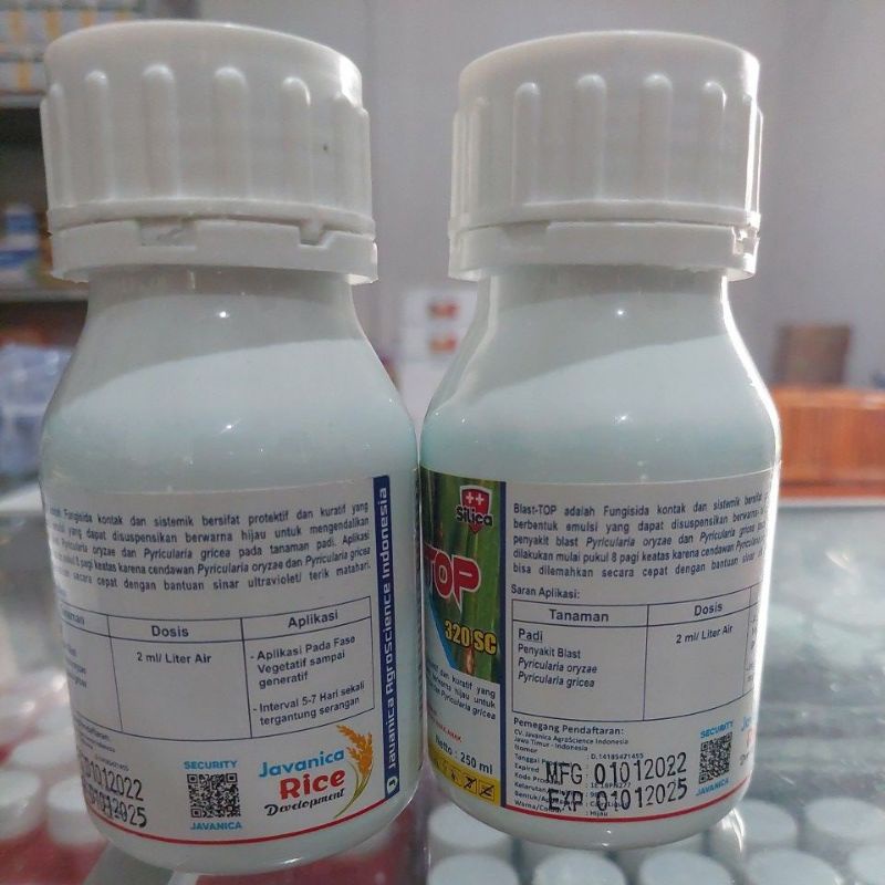 fungisida blast top 320 sc kemasan 250ml