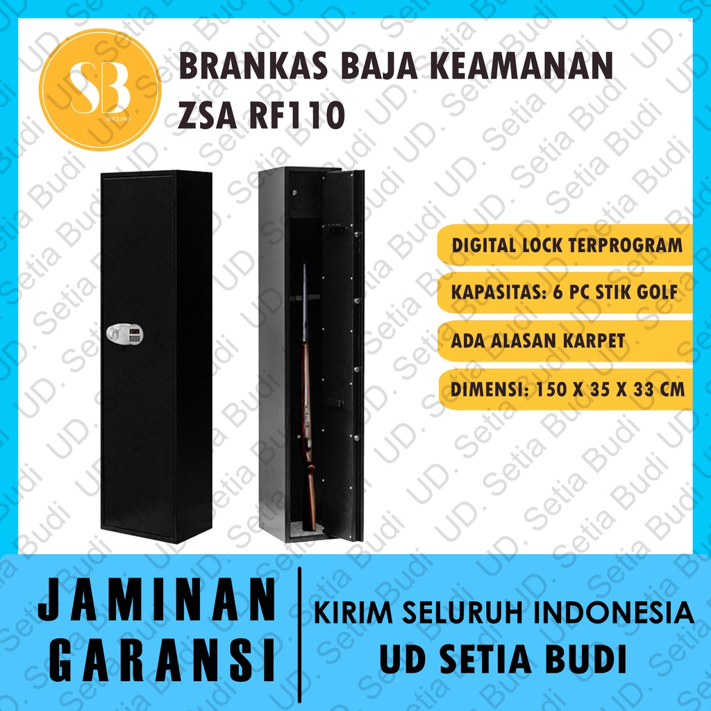 Brankas Tongkat Golf ZSA RF110 Steel Safe Rifle RF 110