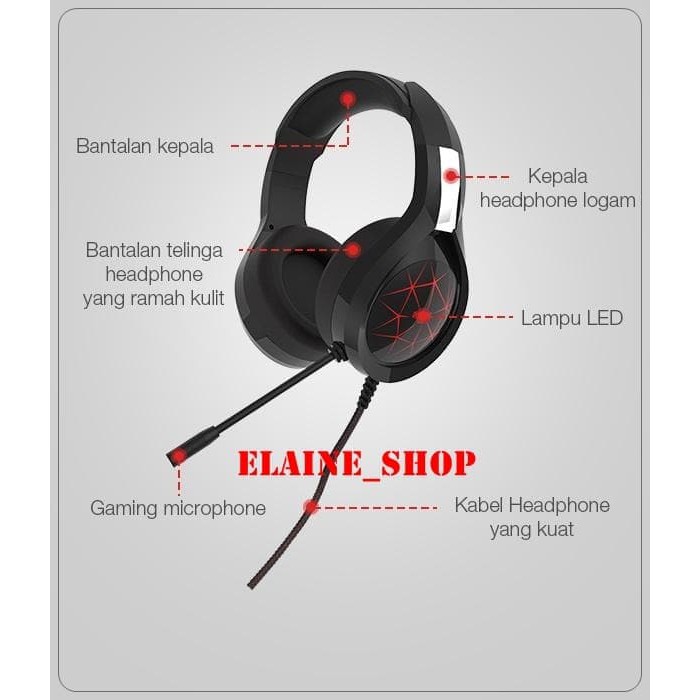 Headset Gaming Robot RH-G10 7 Color LED Light