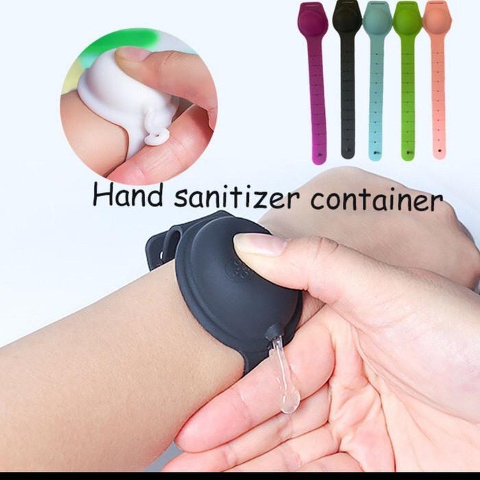 Gelang hand sanitizer wrist band dispenser pembersih tangan portable Alat Kebersihan Higienis Botol