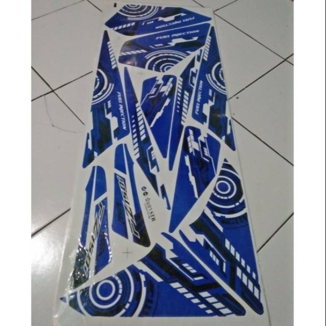 Sticker variasi vixion old transformer biru