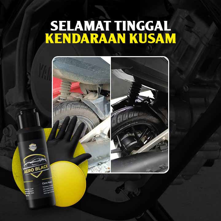 Original | Aero Pack  Paket Perawatan Kendaraan Penghitam Pengkilap Body Motor Mobil