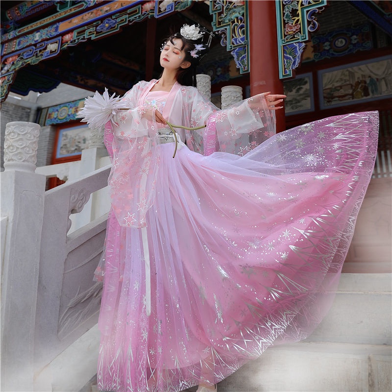 Women's Han Chinese clothing original genuine chest waist-high ruqun summer fairy cabbage full set i