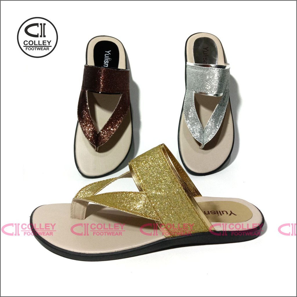 COD - SANDAL FLAT WANITA / GLOSSY / SANTAI GLOWING / FLT-SCW-031