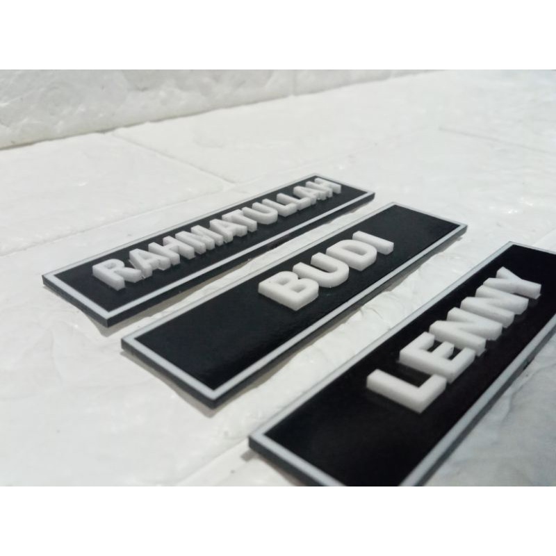 

Terlaris ✨ - NAME TAG TIMBUL EXCLUSIVE3.1.23