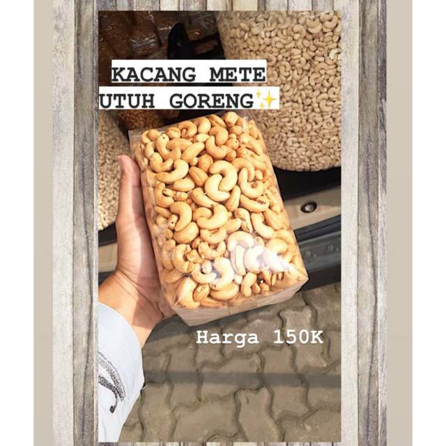 

Kacang Mete/Mede/Medhe Utuh Super Renyah Asli Wonogiri. Murah meriah