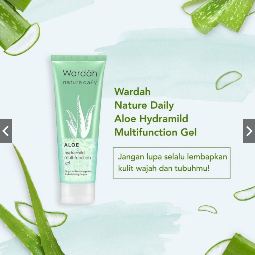 WARDAH NATURE DAILY ALOE HYDRAMILD MULTIFUNCTION GEL - 100ML