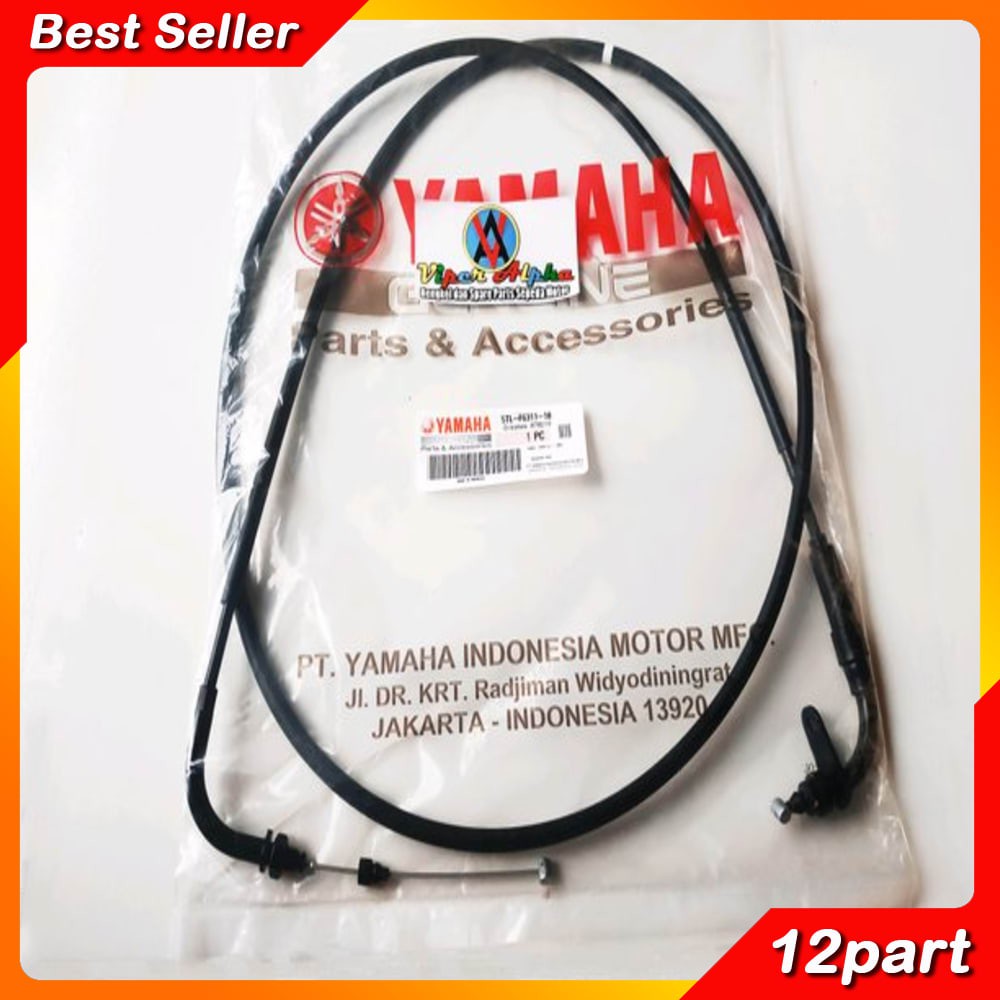 KABEL GAS MIO 5TL F6311 10 KABEL GAS MIO SPORTY MIO SMILE TALI GAS MIO SPORTY MIO SMILE ORIGINAL HQ