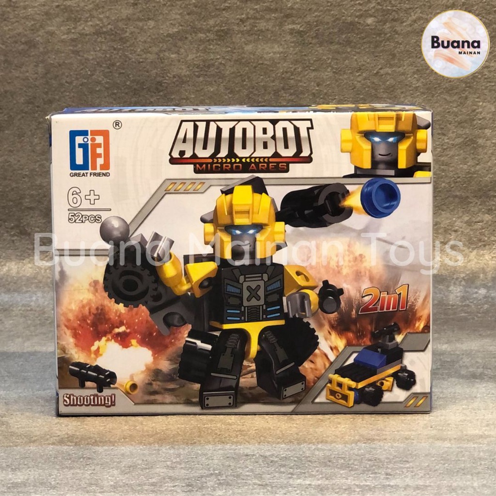 BRICKS GREAT FRIEND AUTOBOT 4 IN 1 MODEL BUMBLE BEE TRANSFORMER