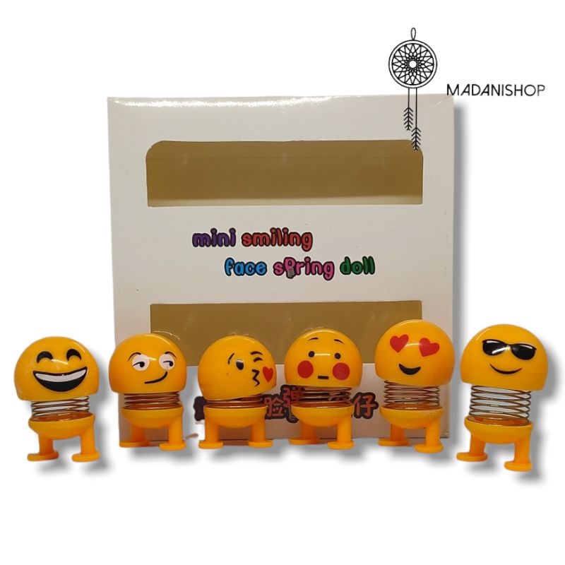 1 BOX BONEKA EMOJI MINI SIZE || BONEKA EMOJI DASHBOARD ||  SET BONEKA EMOTICON MINI SIZE