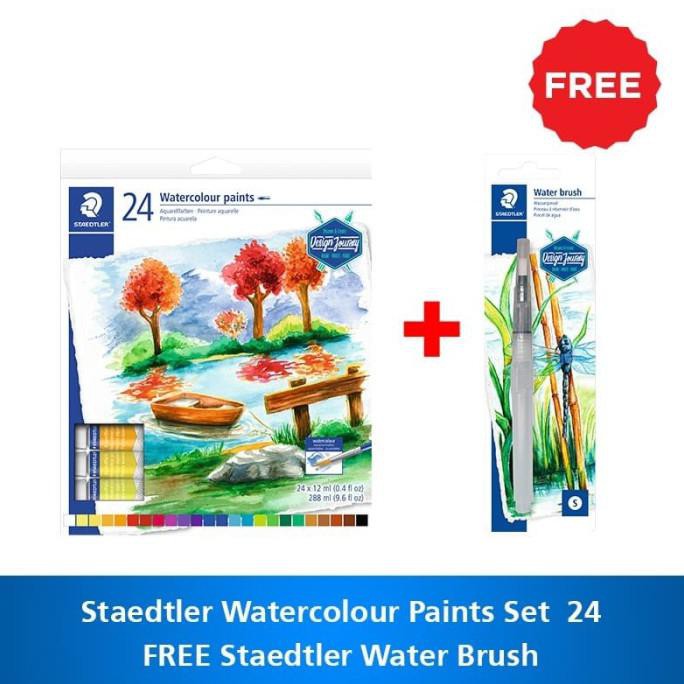 

Monggo] Staedtler Watercolour Paint Tubes - Isi 24Pcs