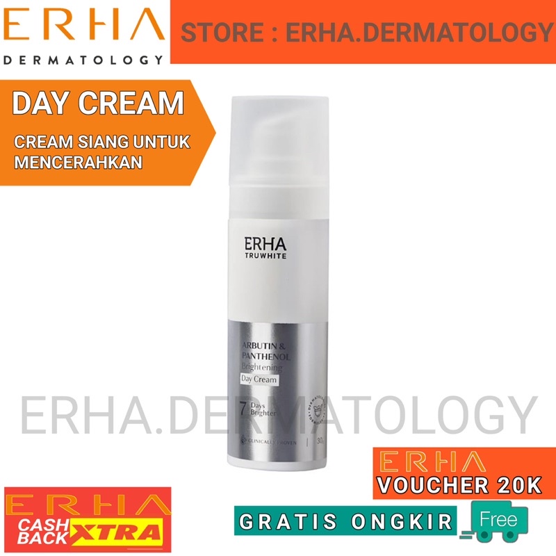 ERHA DERMATOLOGY - ERHA TRUWHITE Arbutin & Panthenol Brightening Day Cream / ERHA TRUWHITE Niacinami