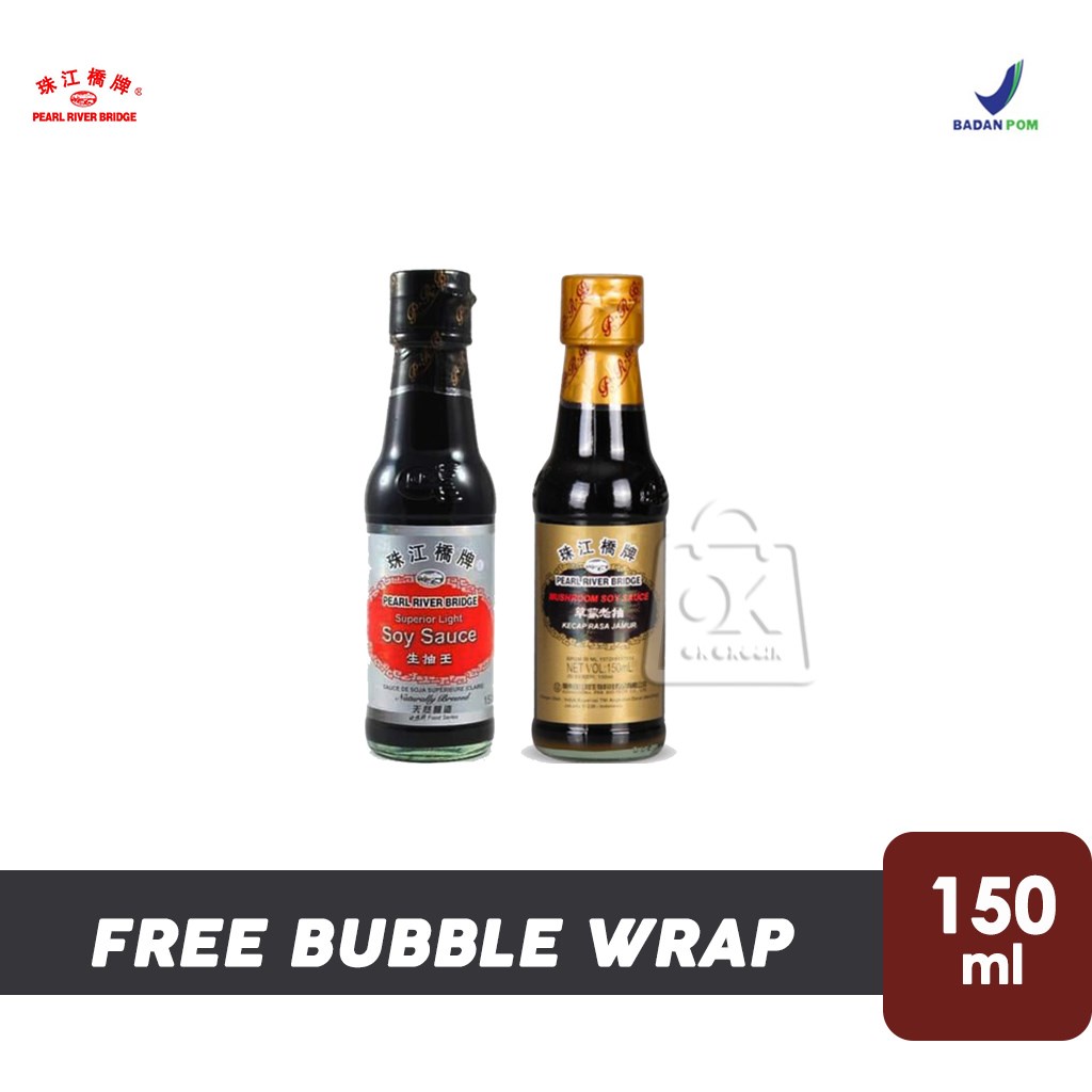 

Kecap Rasa Jamur PRB / Pearl River Bridge Mushroom Soy Sauce / Kecap Asin Merah ( Botol Kaca 150ml )