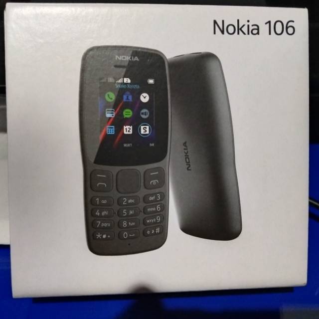 NOKIA 106 DS 2018 NEW - GARANSI RESMI NOKIA 1 TAHUN / ORIGINAL NOKIA 100% / BUKAN SUPERCOPY / KW