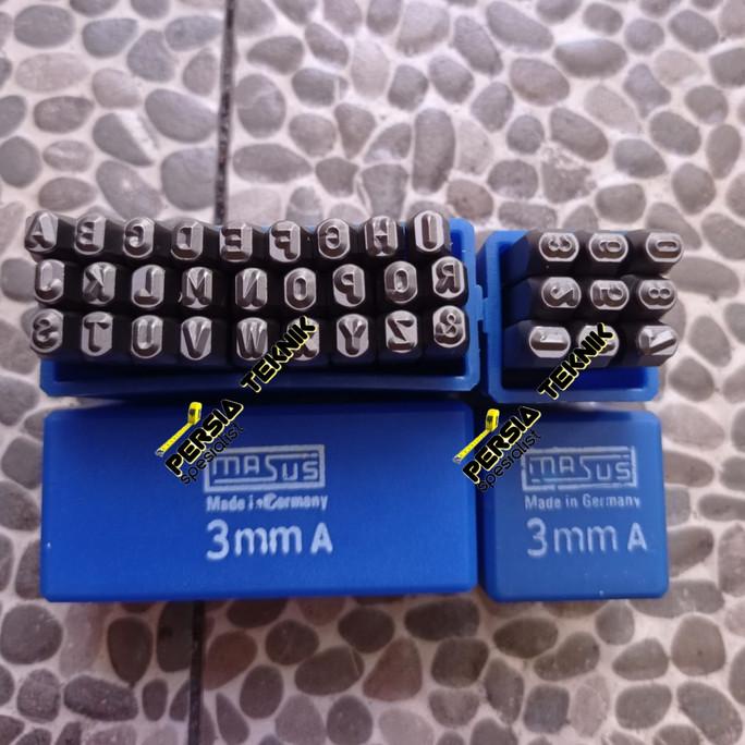 HURUF KETOK / ANGKA KETOK MASUS 3 MM GERMANY