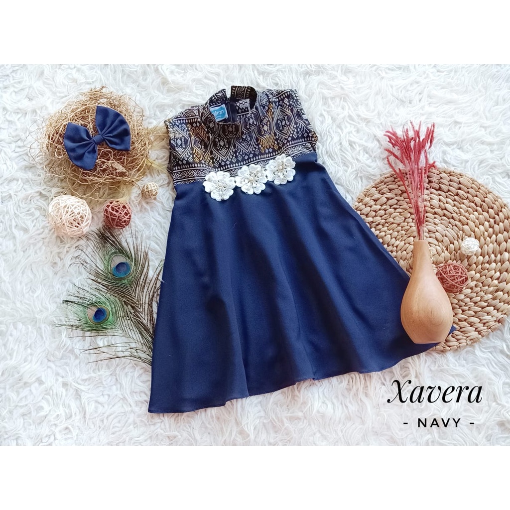 Dress Xavera Anak Unik/Gaun Pesta/Dress Anak