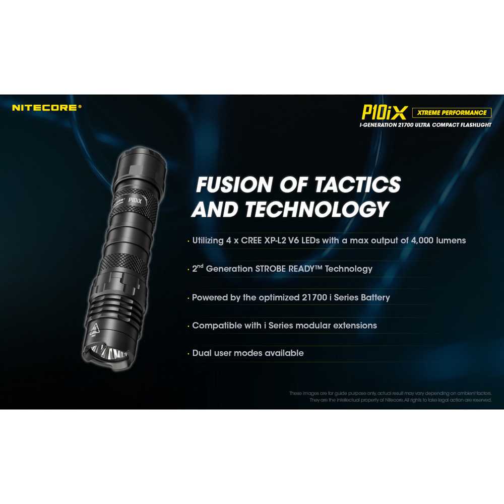 IDN TOOLS - NITECORE P10iX Senter LED CREE XP-L2 V6 4000 Lumens