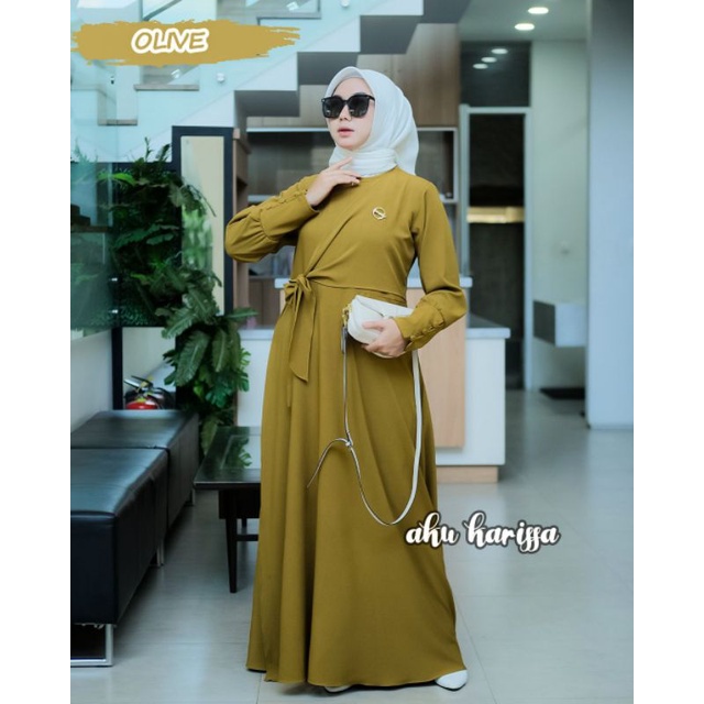 GAMIS MUSLIMAH TERBARU REMAJA SIMPLE CIARA DRESS AKU KARISSA