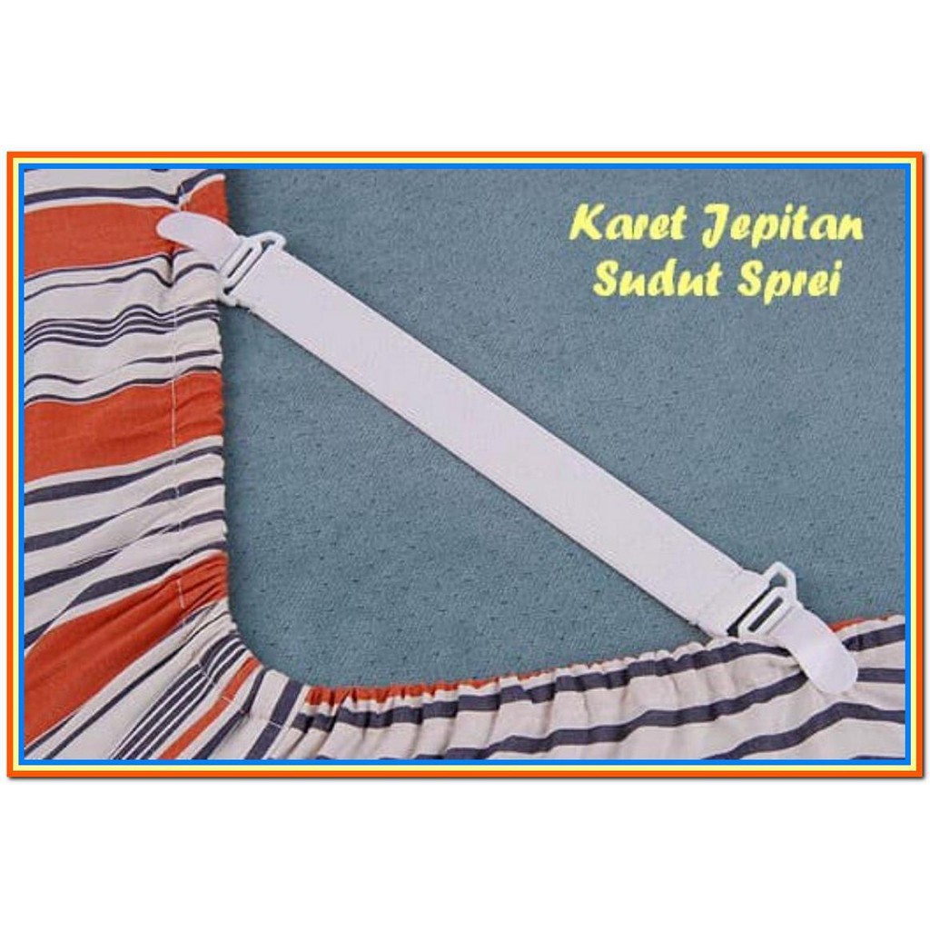 (20 gr) Tali Pengait Pengikat Sudut Sprei 1 set isi 4 pcs