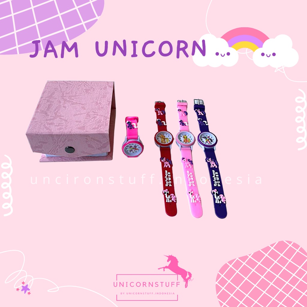 Jam Tangan Unicorn Jam Analog Anak Jam Anak Perempuan Cewek Pony