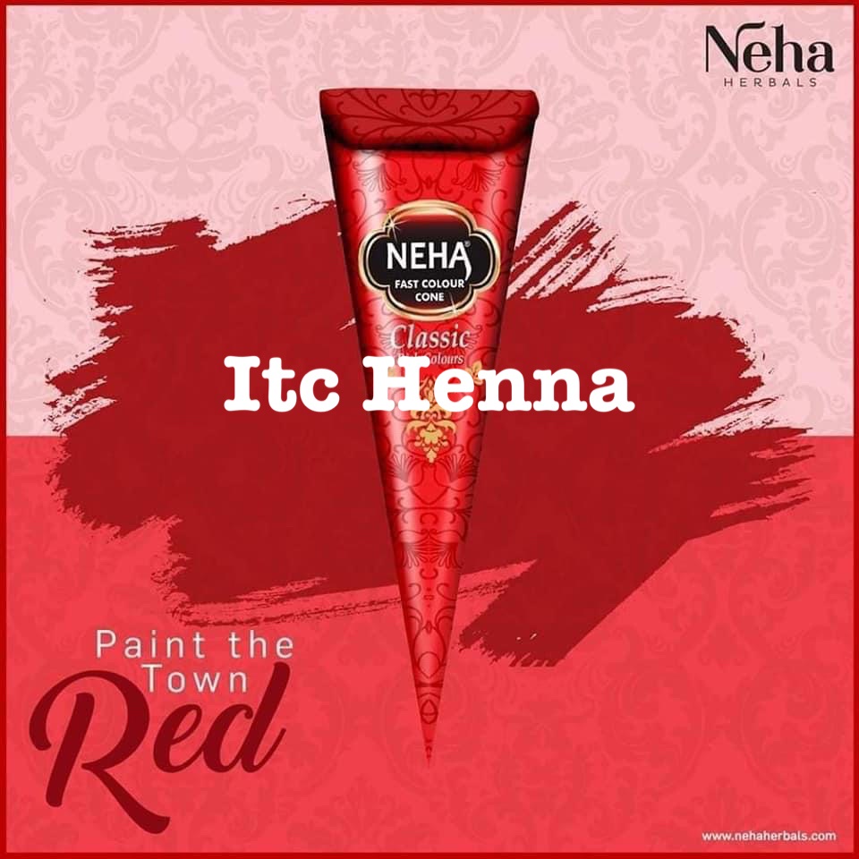 Neha Classic Merah Henna Cone - 1pc Ecer Warna Classic Red Henna