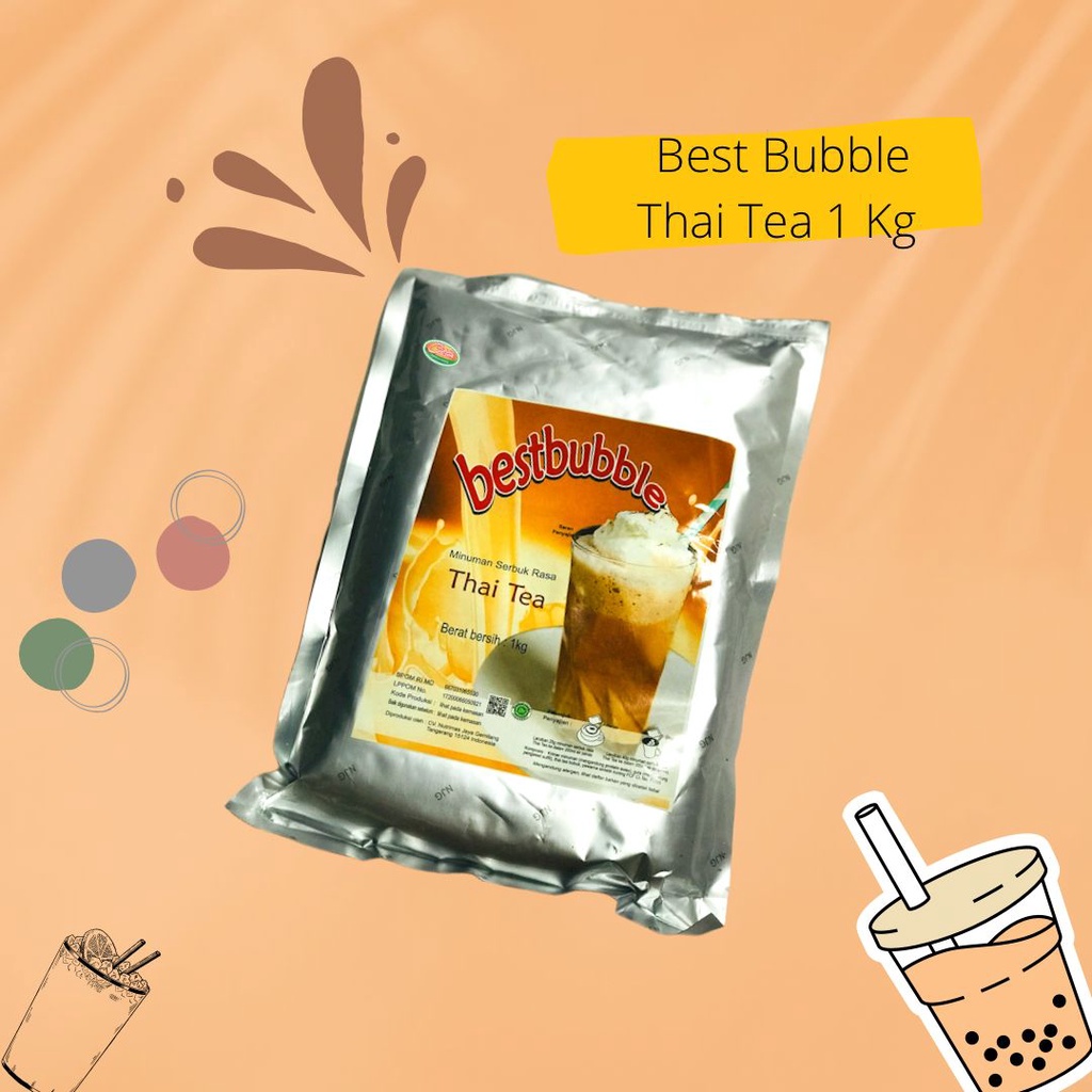 

BUBUK MINUMAN BEST BUBBLE THAI TEA 1KG